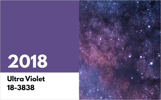 2018 – Pantone 18-3838 Ultra Violet